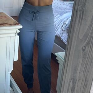 Vuori Blue High-Waisted Joggers